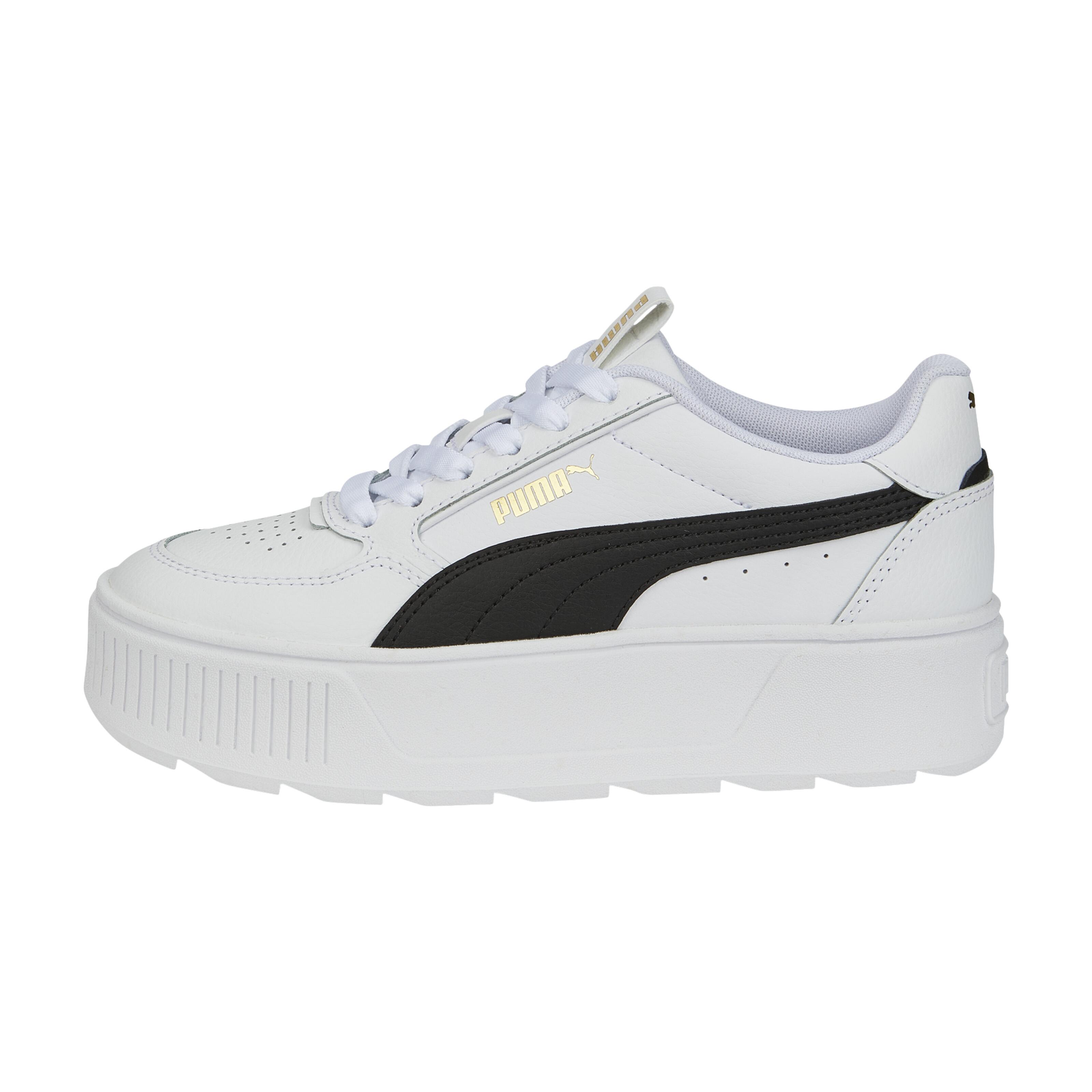 Puma - Basket Basse À Lacets Puma Juniors Karmen Rebelle - Enfant - Baskets - Blanc - 38 - Decathlon
