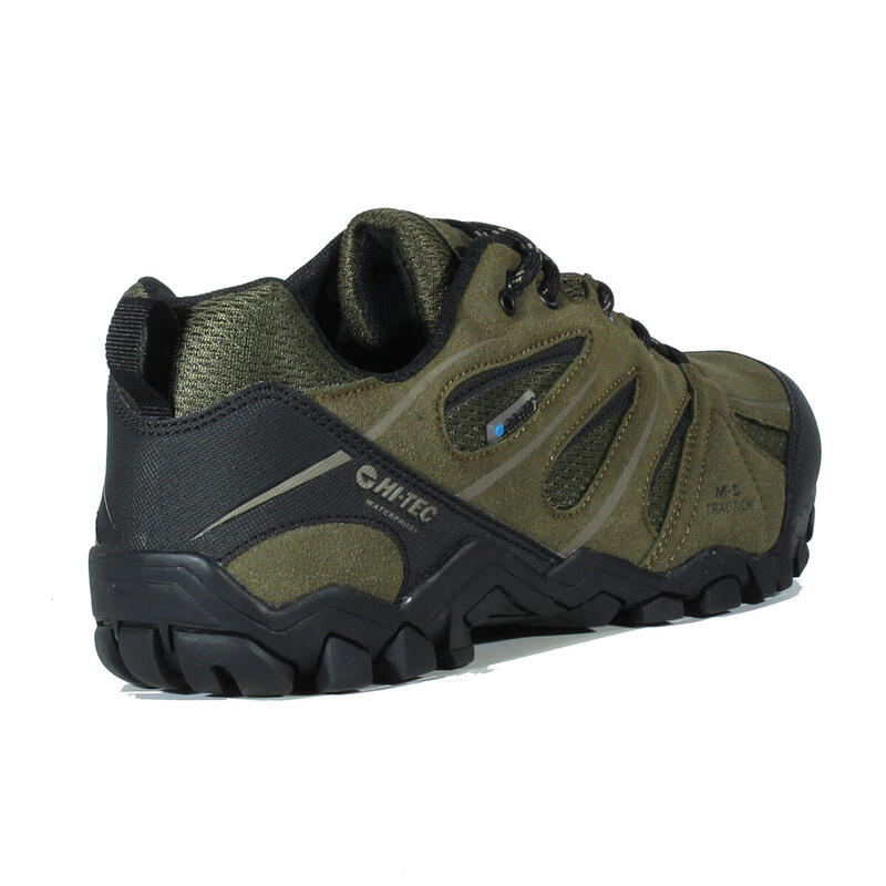 Zapatilla de Senderismo para Hombre Hi-Tec WALKER Verde Oliva Impermeable