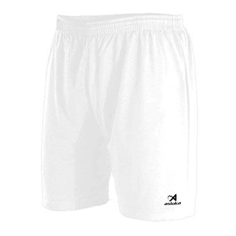 Pantalón Corto de Fútbol Adulto Asioka Premium Blanco