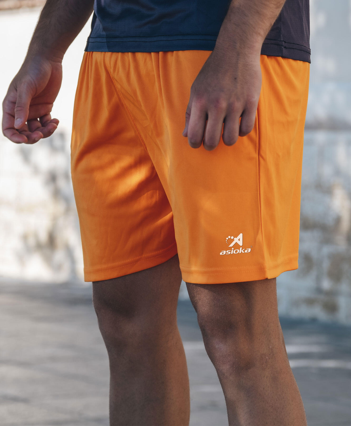Pantalón Corto de Fútbol Adulto Asioka Premium Naranja 3/7