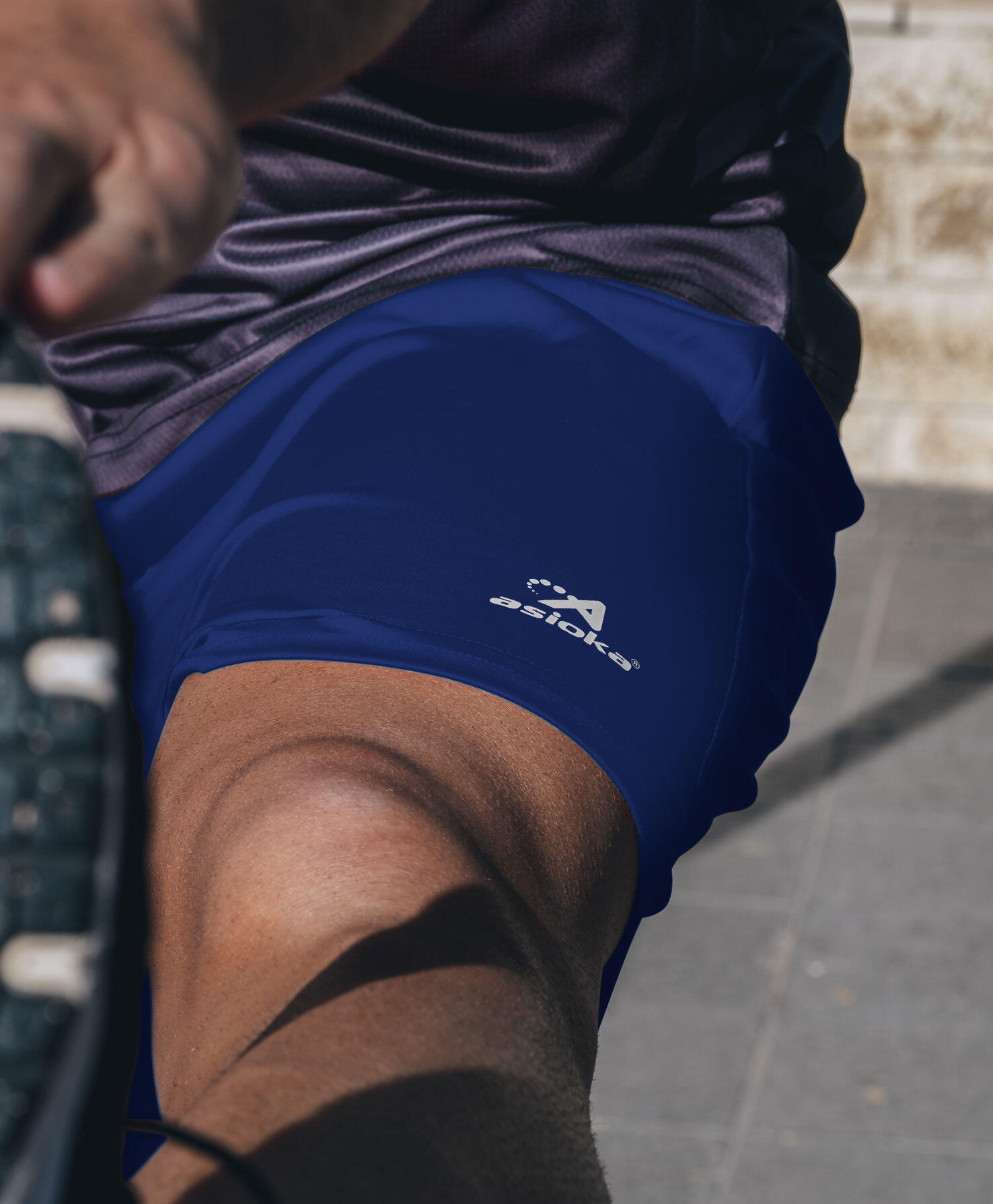 Pantalón Corto de Fútbol para Niños Asioka Premium Azul Royal 3/7