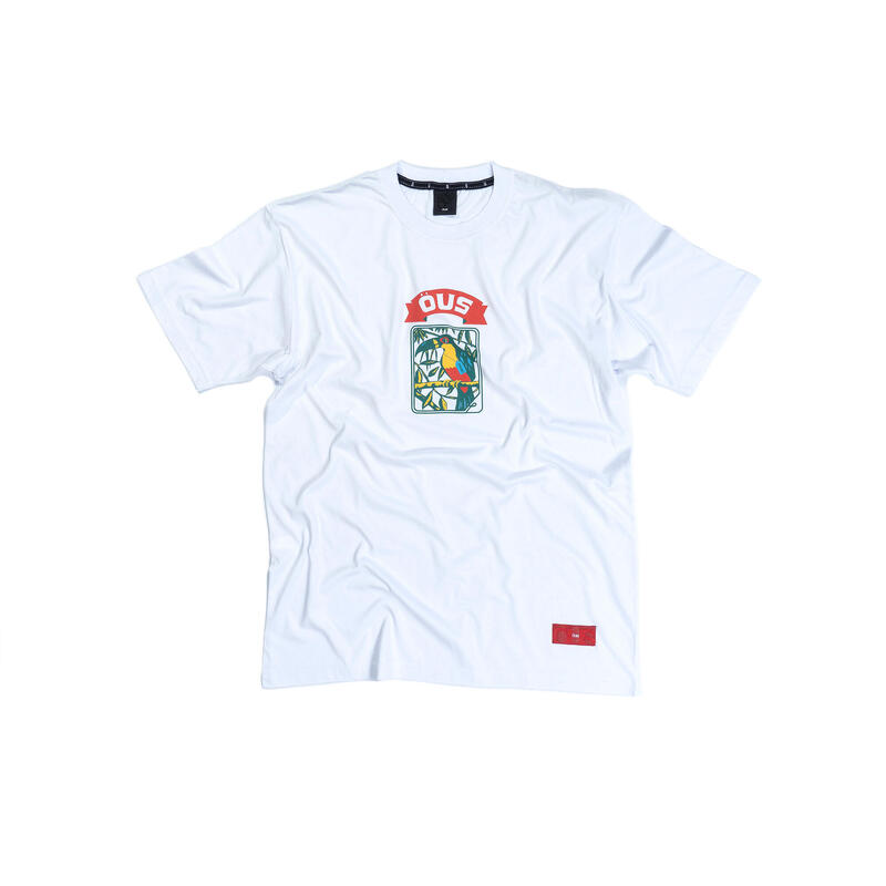 T-Shirt Bio Öus manches courtes FAUNA EM PROMO WHITE