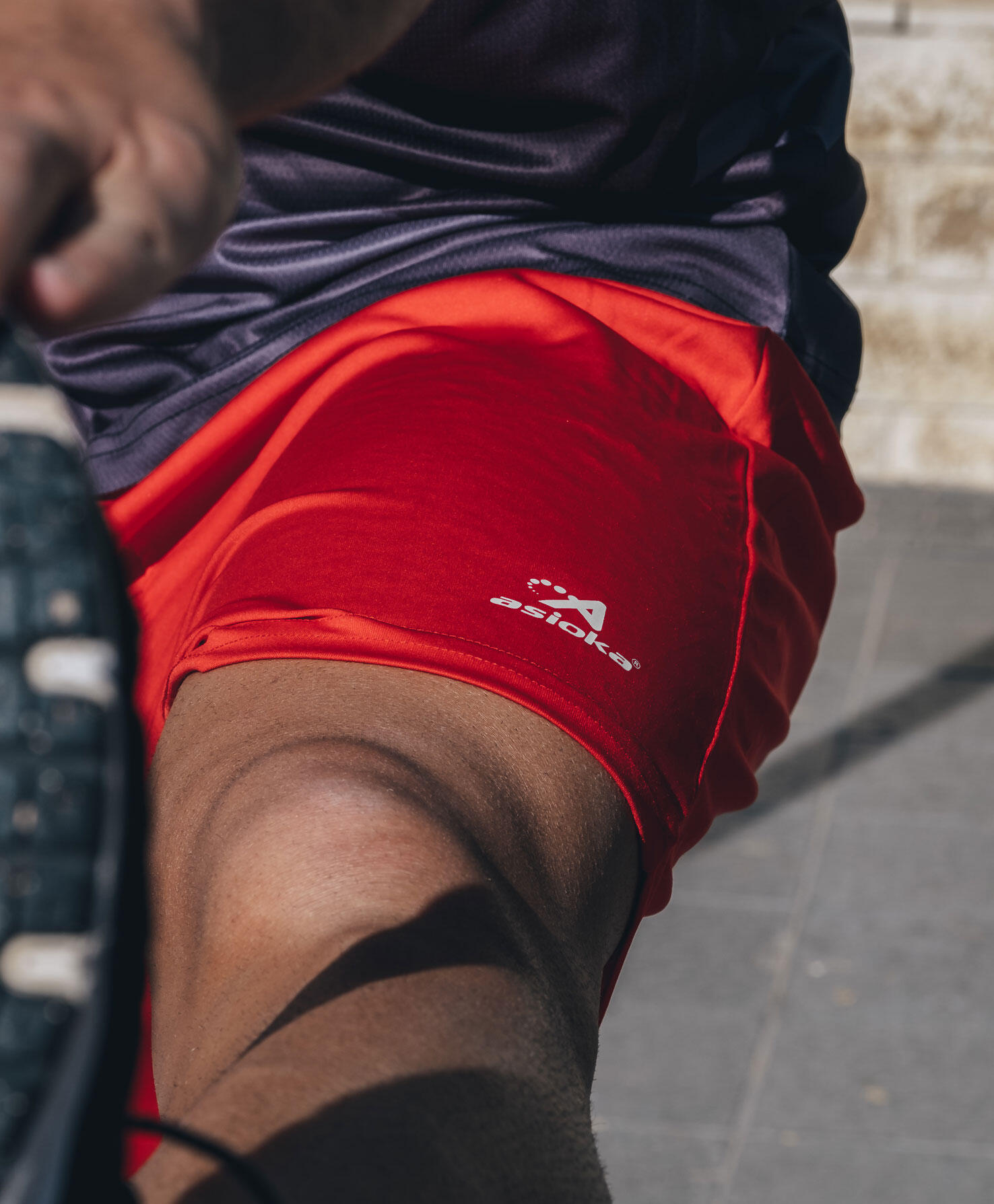 Pantalón Corto de Fútbol para Niños Asioka Premium Rojo 3/7