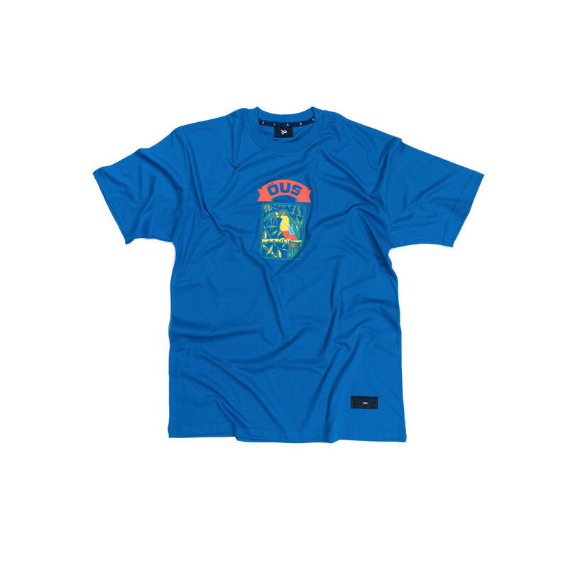 T-Shirt Bio Öus manches courtes FAUNA EM PROMO ROYAL BLUE