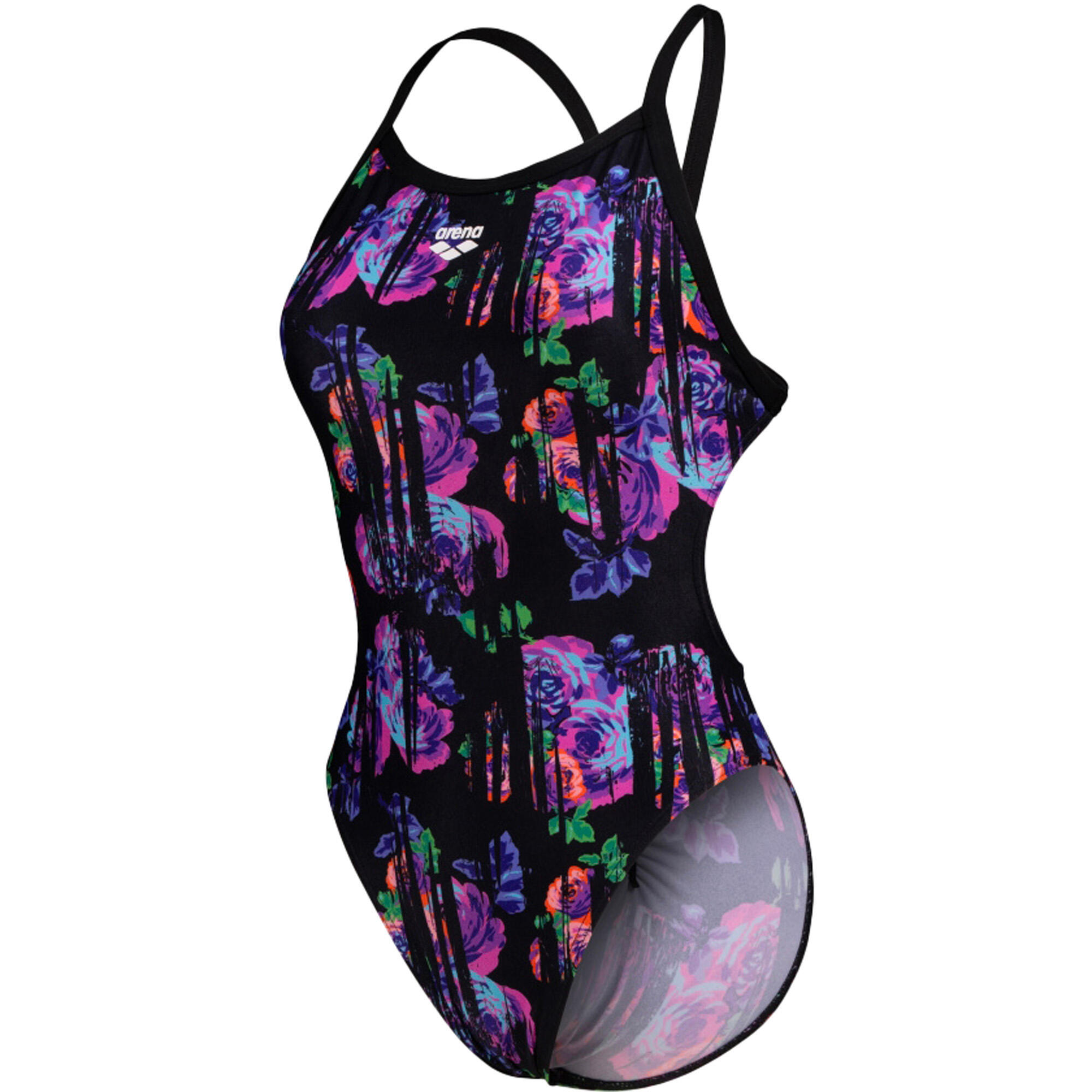 Swimsuits Arena Women's Arena Rose Texture Swimsuit Xcro Woman 2/4