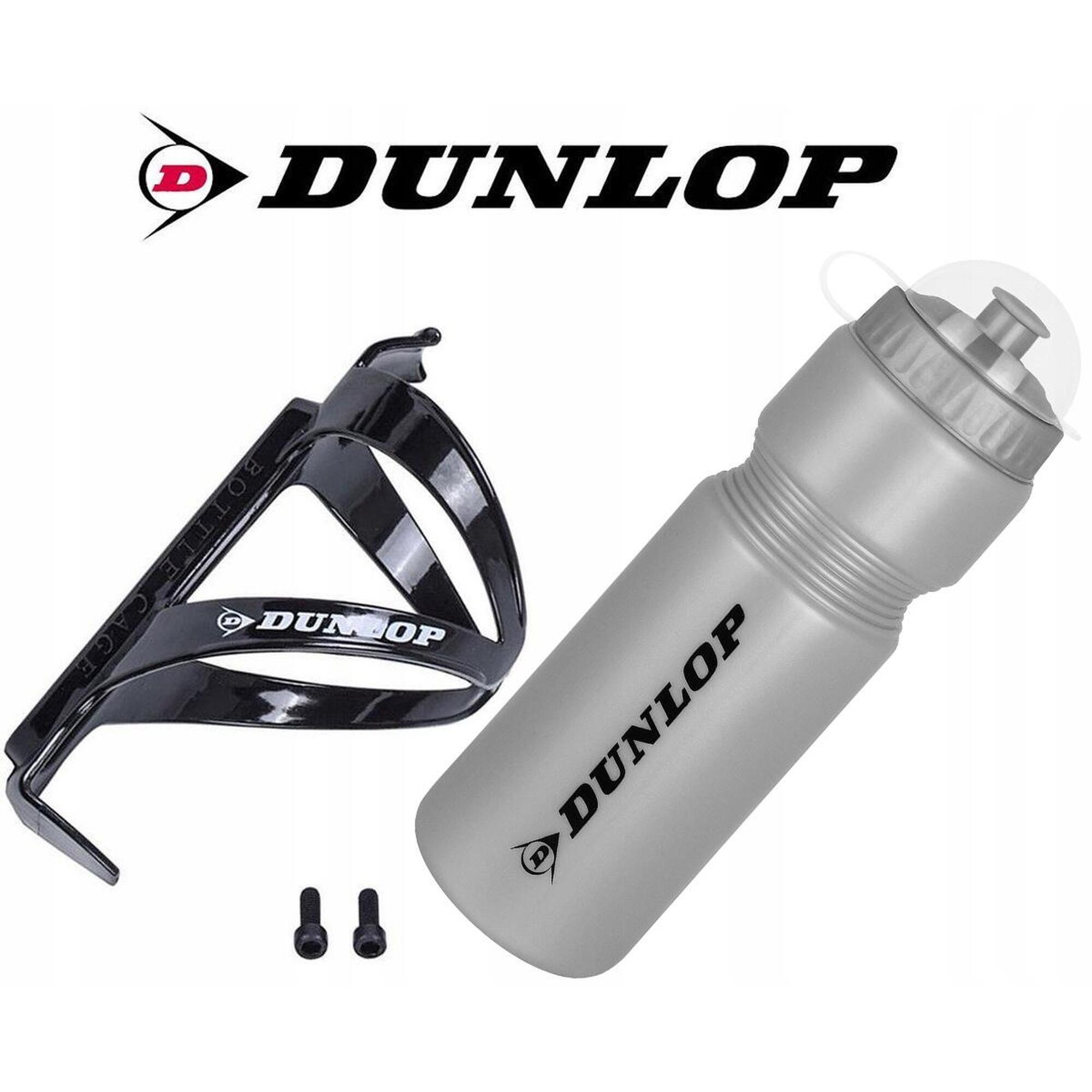 Bidon rowerowy Dunlop 750 ml z koszykiem