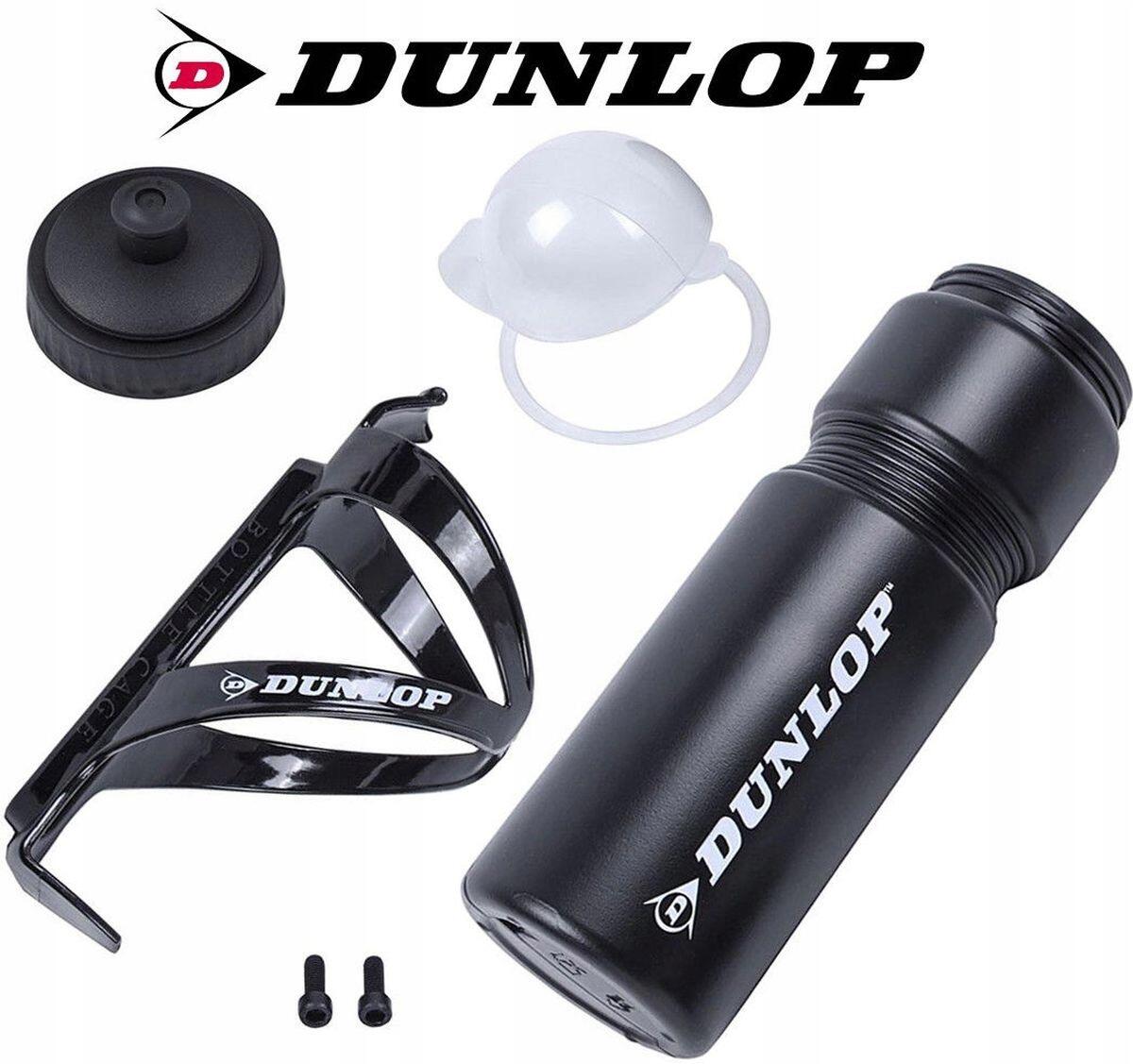 Bidon rowerowy Dunlop 750 ml z koszykiem
