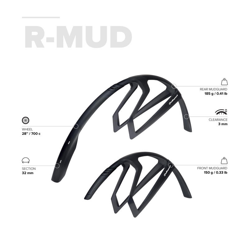 Conjunto Guarda-lamas R-Mud para Estrada 28"/700cc