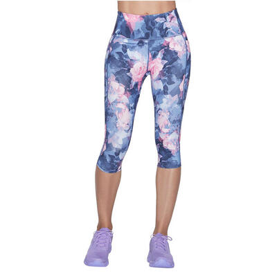 Leggings voor vrouwen skechers go walk high waisted summer rose capri leggins