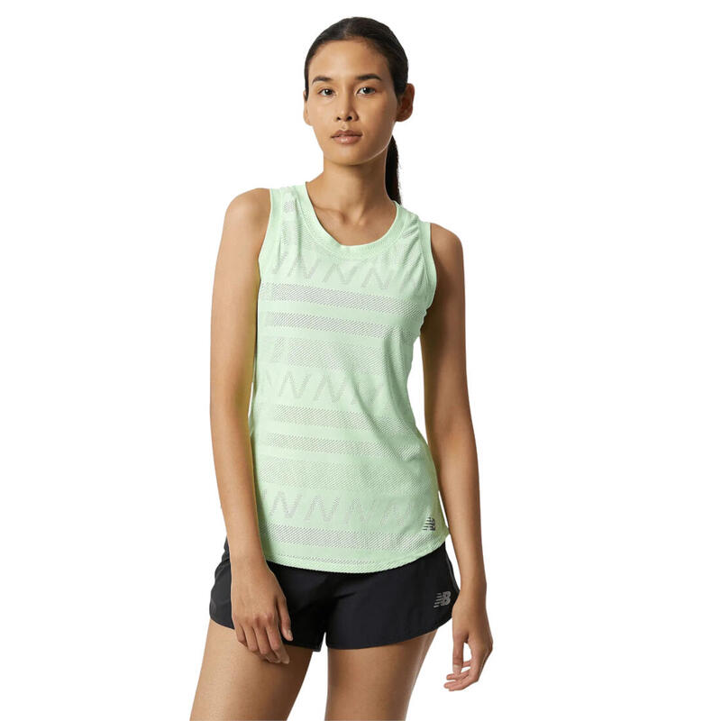 T-shirt pour femmes New Balance Q Speed Jacquard Tank