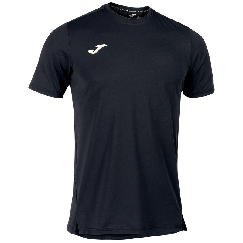 Camiseta Manga Corta Pádel Niños Joma Torneo Negro