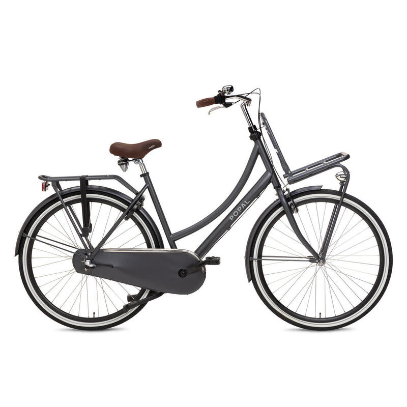 Vélo Hollandais Popal Daily Dutch Basic+ N3 - 3 vitesses - Femme - Bleu Pétrole