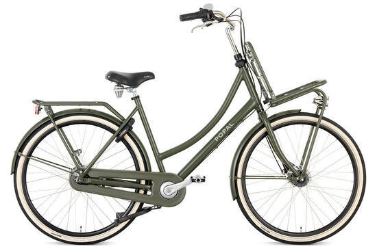 Popal Daily Dutch Prestige N7 - Transportfiets - Stadsfiets - Dames - Legergroen
