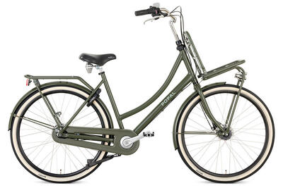 Popal daily dutch prestige n7 - transportfiets - stadsfiets - dames - legergroen