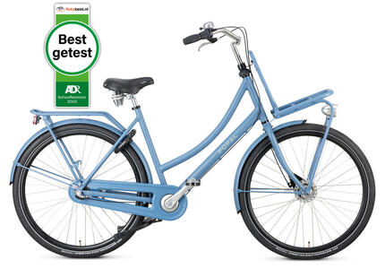 Popal Daily Dutch Prestige N3 Transportfiets - Stadsfiets Dames - Mat Zwart