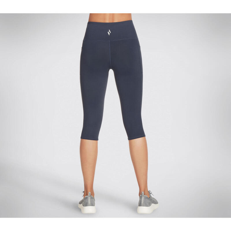 Colanti femei Skechers GO WALK High Waisted Capri, Albastru