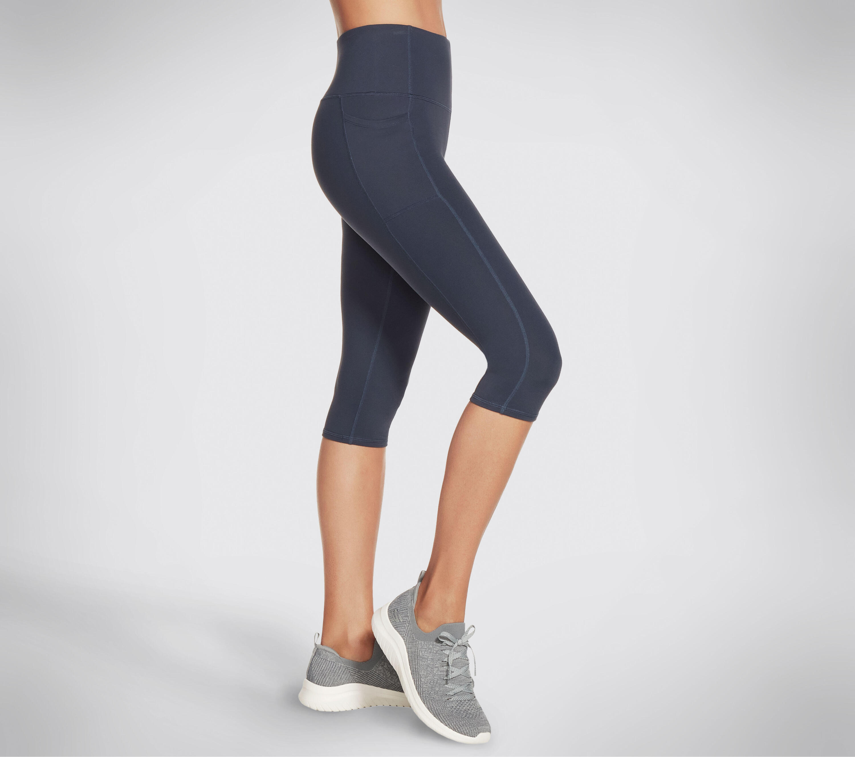 SKECHERS GOFLEX HW CAPRI Mallas leggings largas Azul marino oscuro 3/4