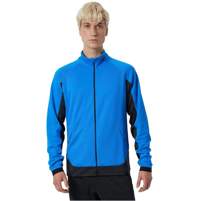 Férfi dzseki, New Balance R.W.T. Grid Knit Jacket, kék