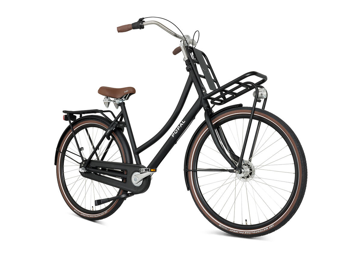 Popal Daily Dutch Prestige N3 Transportfiets - Stadsfiets Dames - Mat Zwart 2/6