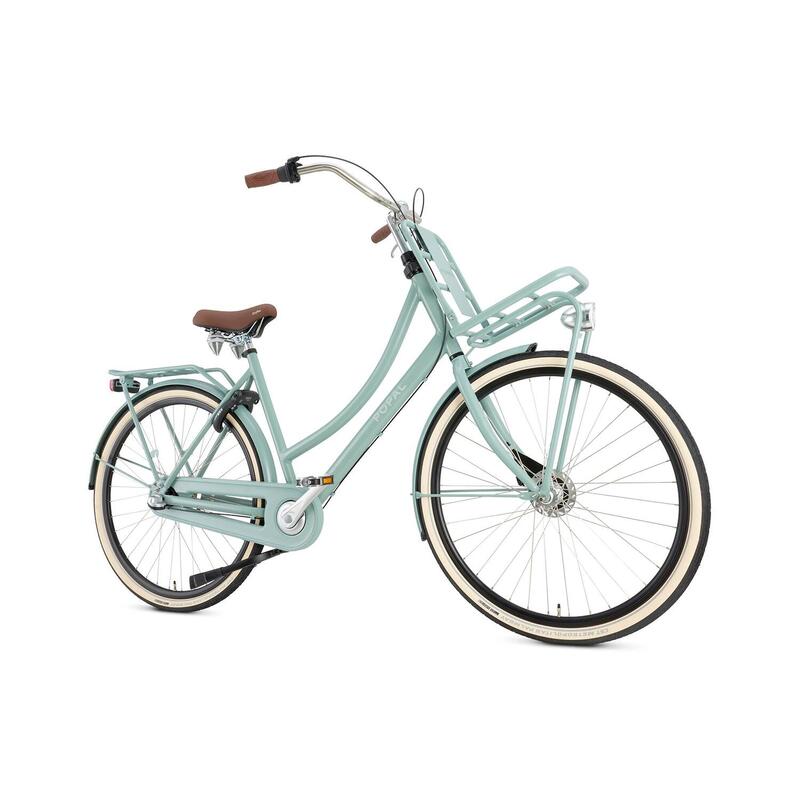 Popal Daily Dutch Prestige N3 Transportfiets - Stadsfiets Dames - Mineral Green