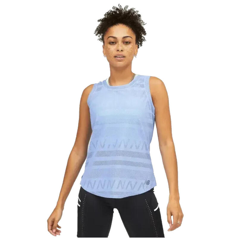 Női póló, New Balance Q Speed Jacquard Tank, lila