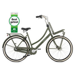 Vélo Hollandais Popal Daily Dutch Prestige N3 - 3 vitesses - Femme - Vert Armée