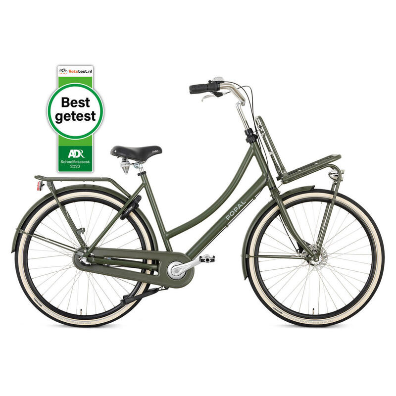 Popal Daily Dutch Prestige N3 Transportfiets - Stadsfiets Dames - Legergroen