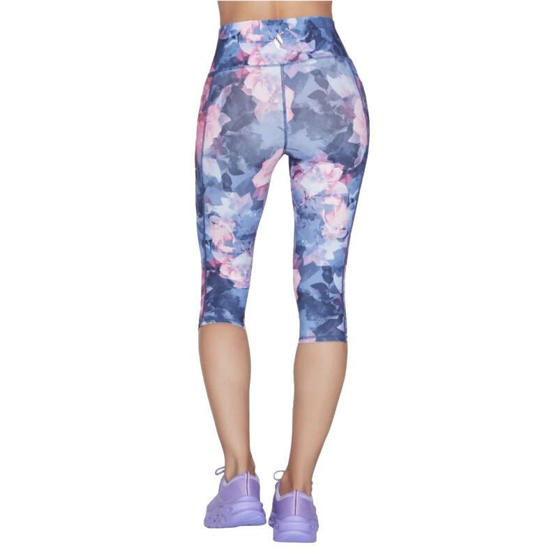 Női leggings, Skechers Go Walk High Waisted Summer Rose Capri Leggins, sokszínű