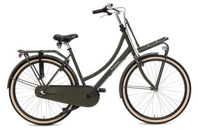 Popal daily dutch basic+ n3 transportfiets - stadsfiets - dames - army green