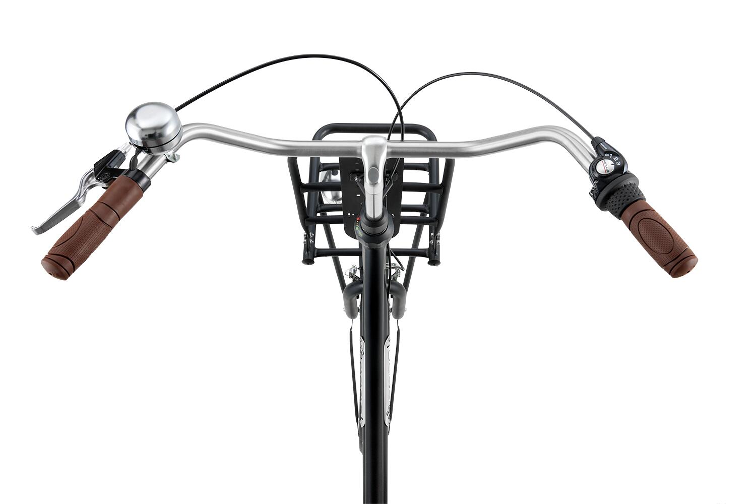 Popal Cargo Aluminium N3 Transportfiets - Stadsfiets - Dames - Mat Zwart 3/3