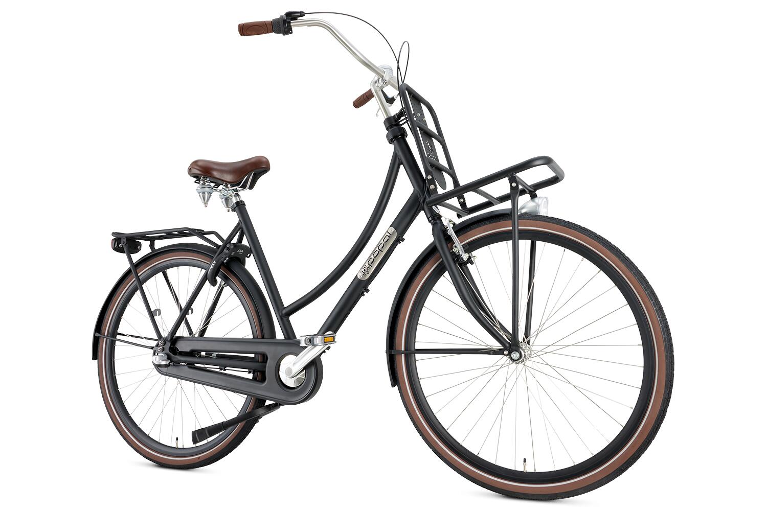 Popal Cargo Aluminium N3 Transportfiets - Stadsfiets - Dames - Mat Zwart 2/3