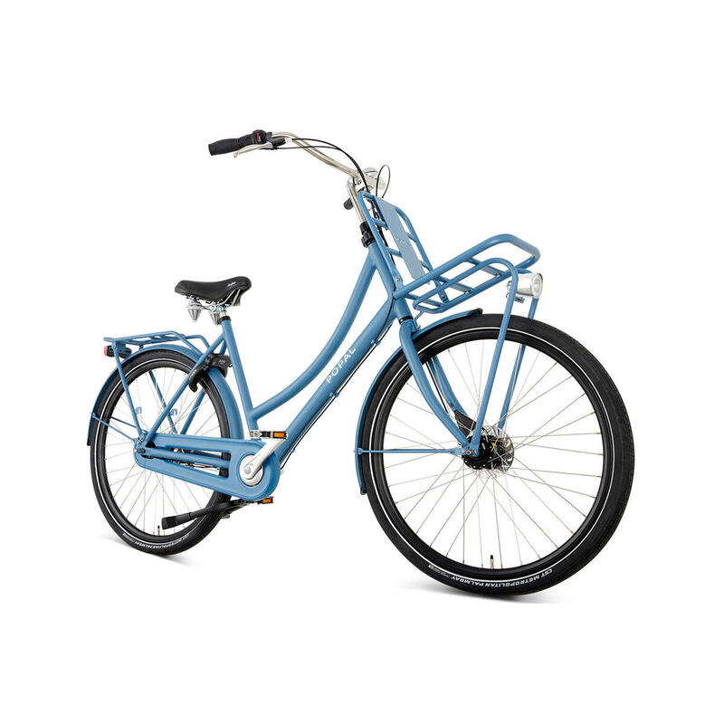 Vélo Hollandais Popal Daily Dutch Prestige N7 - Femme - Bleu Gothembourg