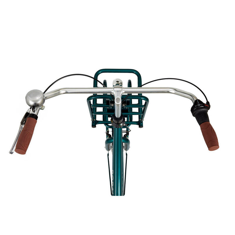Vélo Hollandais Popal Daily Dutch Basic+ N3 - 3 vitesses - Femme - Vert Forêt