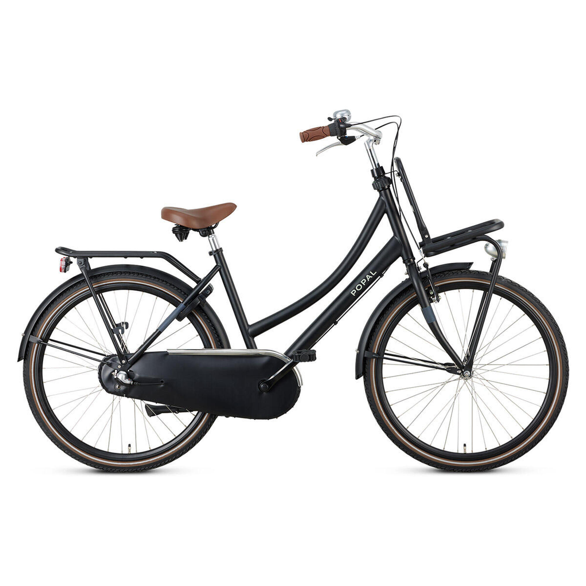 Popal - Vélo Enfant Hollandais Popal Daily Dutch Basic+ N3 - 26 Pouces - Noir Mat - Vélo Enfant - Marron|noir - 26" - Decathlon