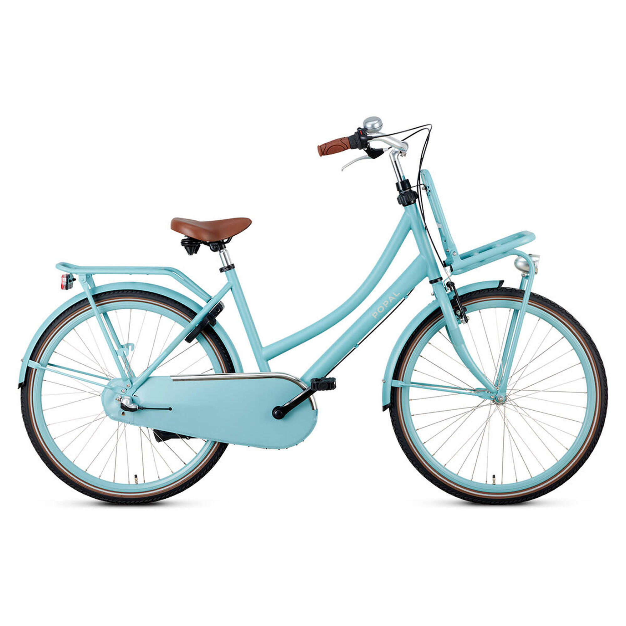 Popal - Vélo Enfant Hollandais Popal Daily Dutch Basic+ N3 - 26 Pouces - Bleu Mat - Vélo Enfant - Bleu|marron - 26" - Decathlon