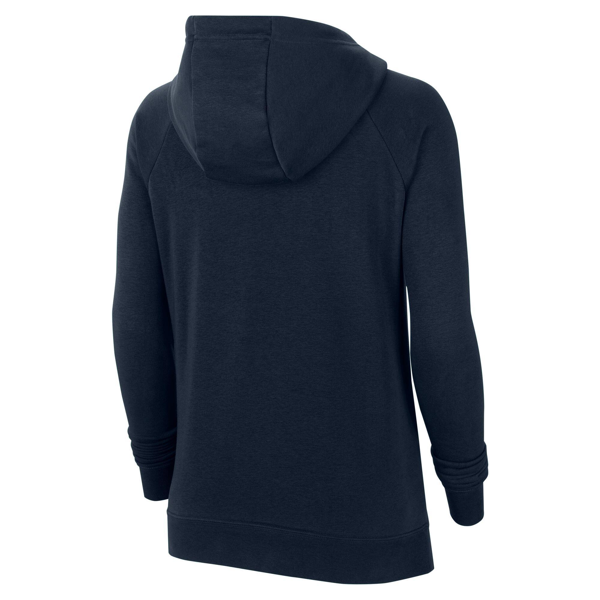 Felpa con cappuccio donna ( fleece) nike blu 4/4