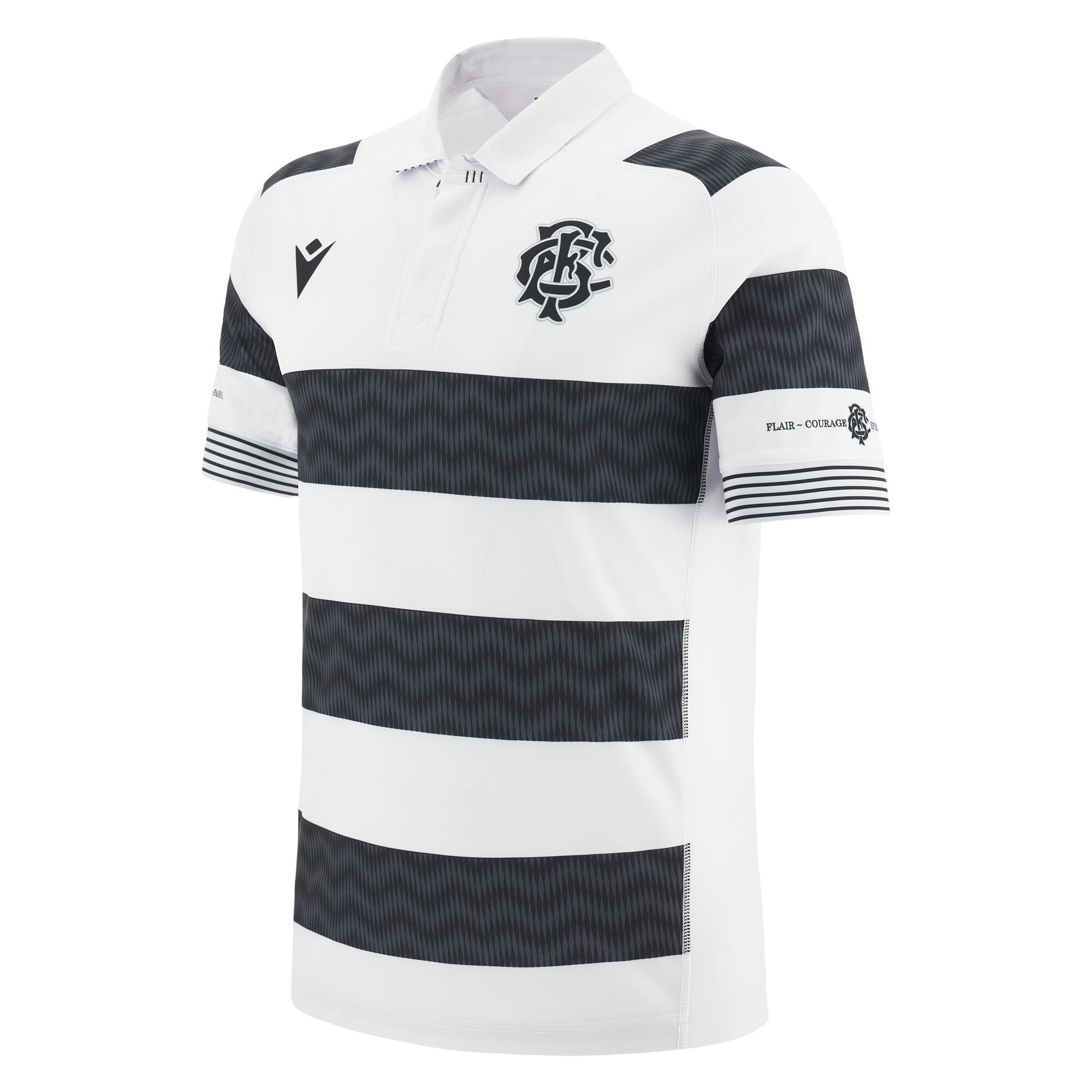 MACRON Barbarians M23/24 Mens Home Poly Rugby Shirt