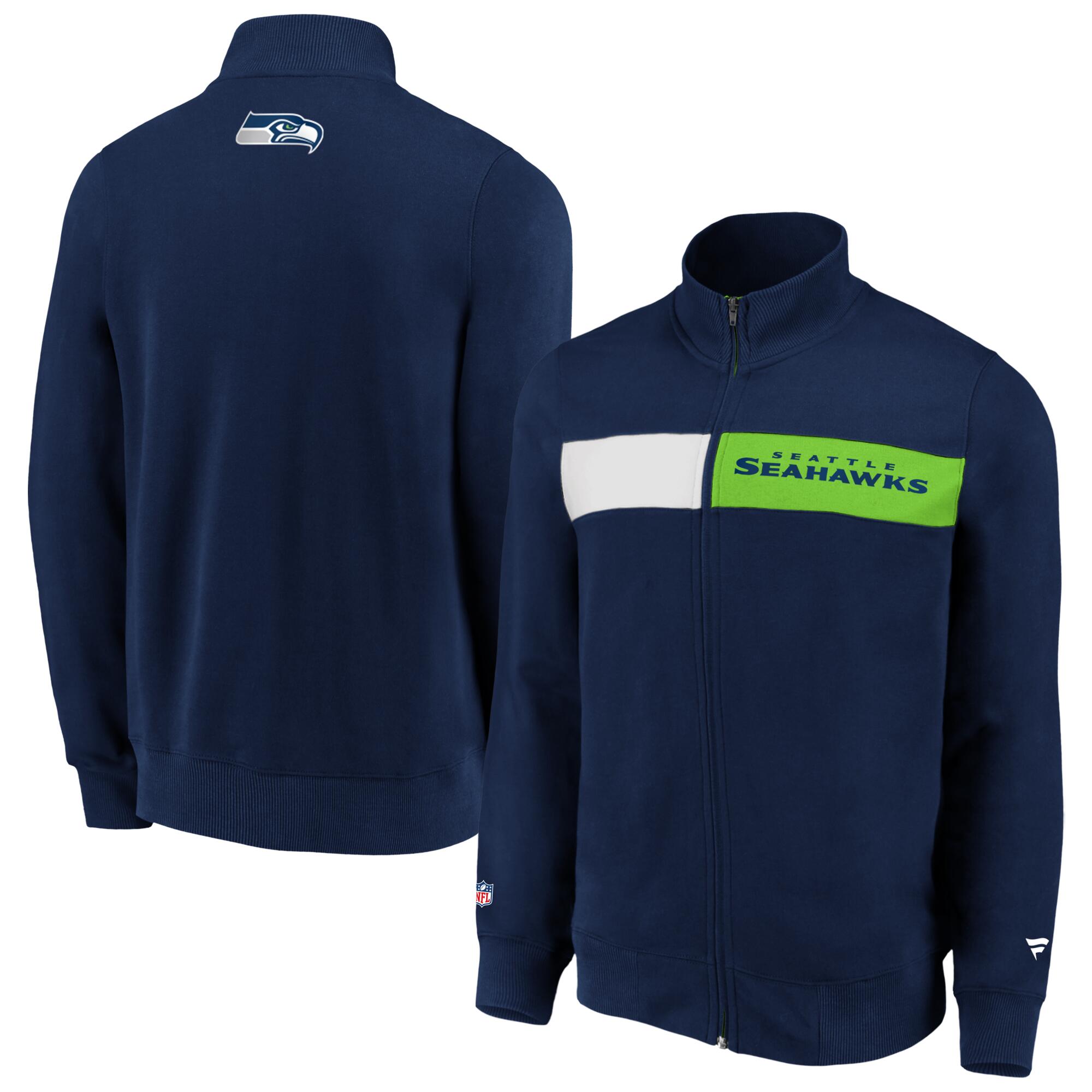 FANATICS Fanatics Iconic Past & Present Fleece Track Jack XL Seahawks