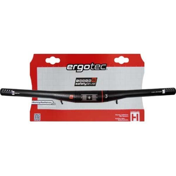 Straight aluminum hanger (level 6 approved) Ergotec Flat bar Ray 2/3