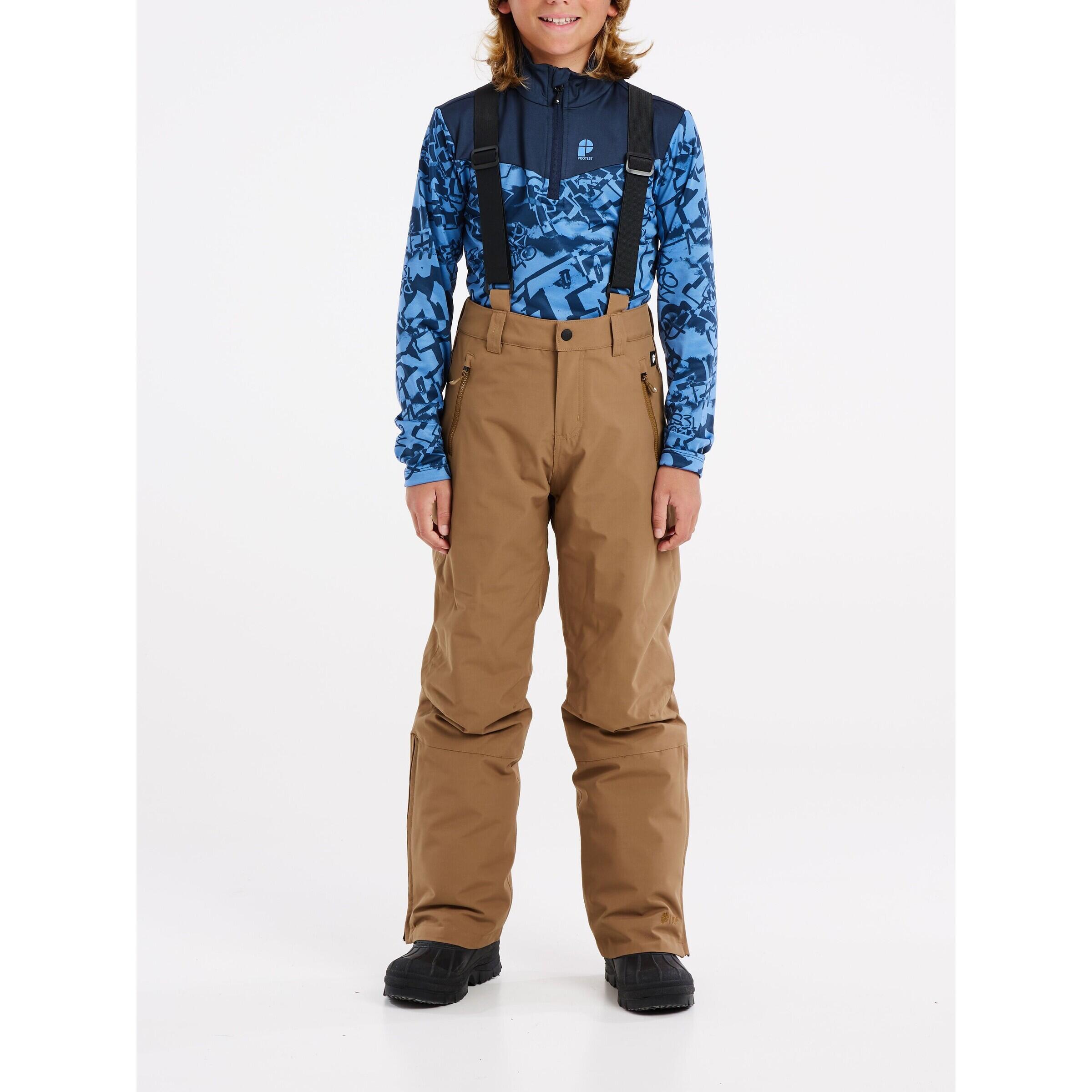 Pantaloni de schi Protest Spiket Jr băieți - Medium Bruin