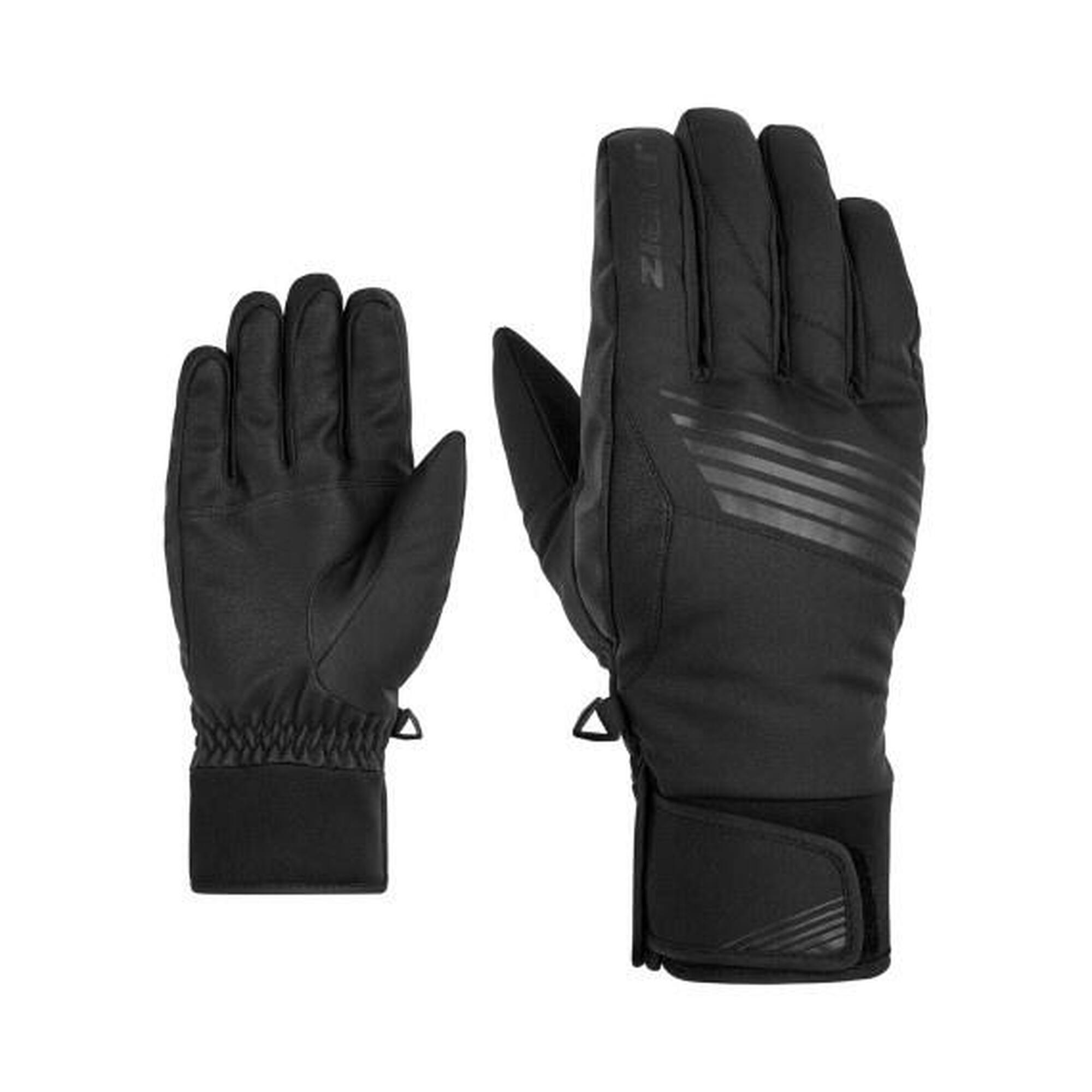 Gants d'hiver pour hommes Taille 10 - Ziener GILJANO AS® PR Alpine 100% Noir