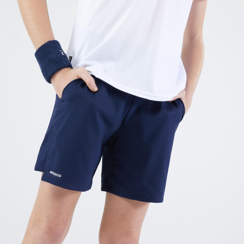 Tc Smash Kermt tennisshort voor jongens marineblauw 161-172CM