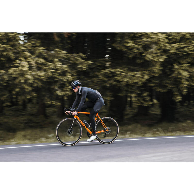 Maglia a manica lunga da ciclismo da uomo Inverno Signature Nero