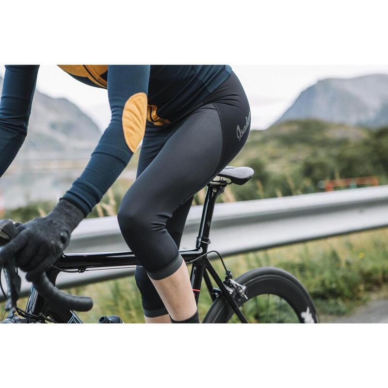 Pantaloncini con bretelle da ciclismo da donna Signature Nero