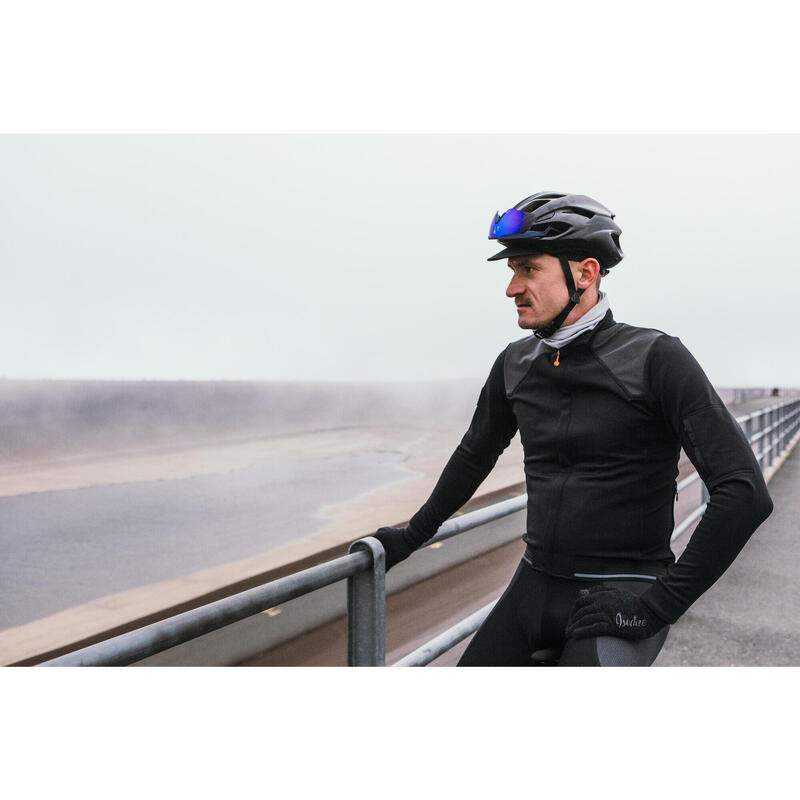 Veste de cyclisme pour hommes Softshell Hiver Profond Signature Anthracite