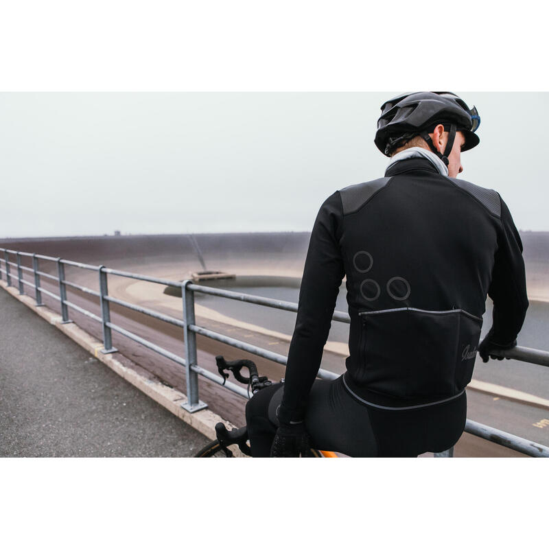 Giacca da ciclismo da uomo Softshell Inverno Profondo Signature Antracite