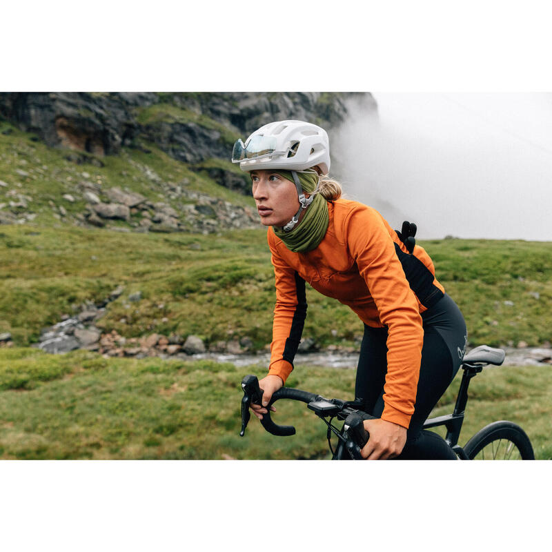 Veste de cyclisme pour femmes Softshell Hiver Avec des Lumières Flamme Dorée