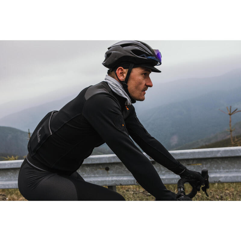 Giacca da ciclismo da uomo Softshell Inverno Profondo Signature Antracite