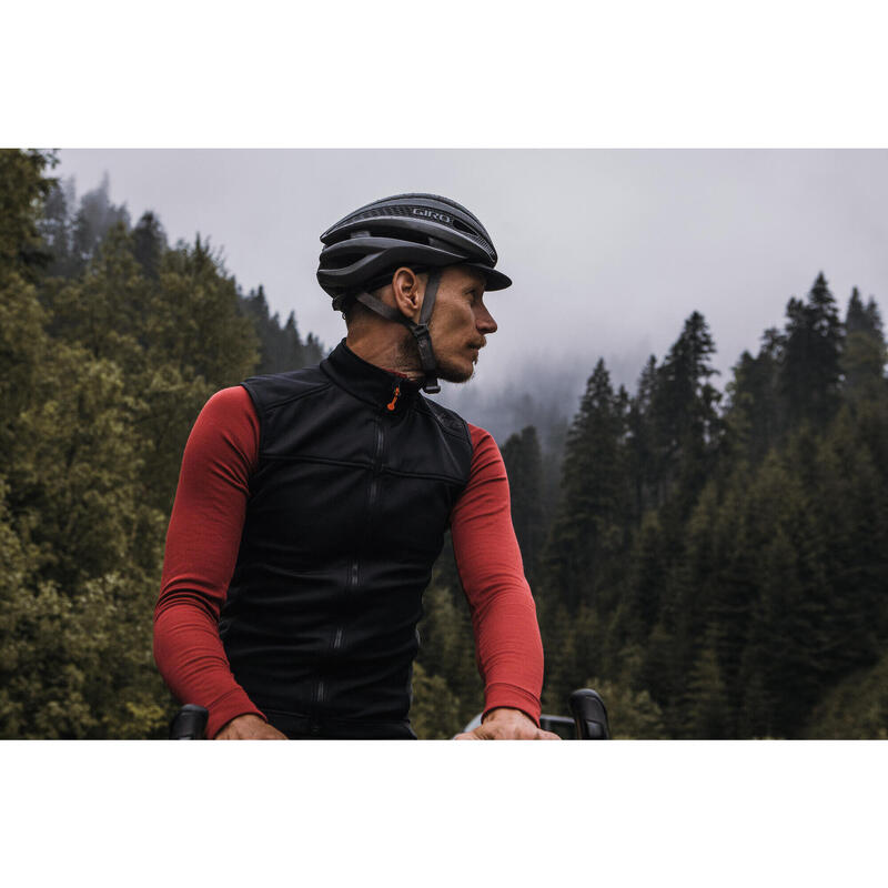 Gilet da ciclismo da uomo Softshell Inverno Signature Nero