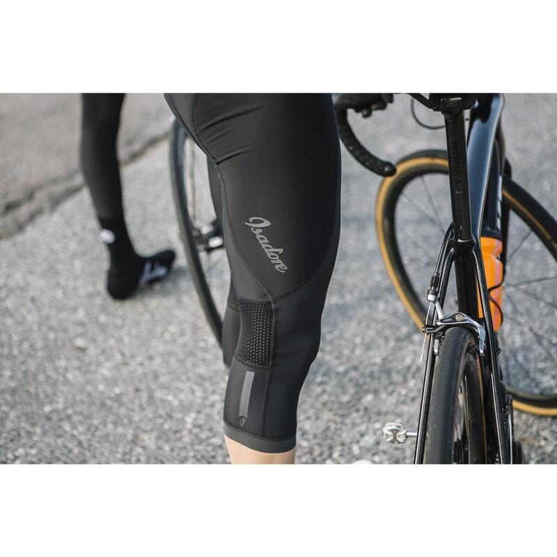 Pantaloncini con bretelle da ciclismo da uomo Signature Nero